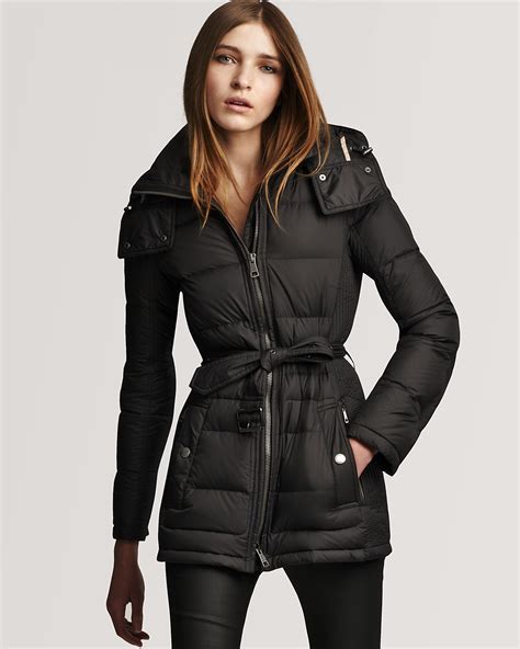 women's burberry down coat|burberry brit coats women's.